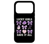 Les Filles chanceuses Ont Tout pour dire Lucky Girl Coque pour iPhone 17 Pro