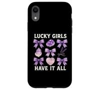 Les Filles chanceuses Ont Tout pour dire Lucky Girl Coque pour iPhone XR