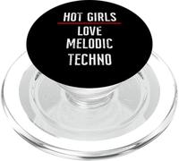 Les Filles Chaudes adorent la Technologie Melodic. Design Cool Techno Rave Music PopSockets PopGrip pour MagSafe