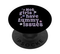 Les Filles Chaudes Ont des problèmes d'estomac digestifs drôles PopSockets PopGrip Adhésif