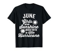Les Filles de Juin sont mélangées au Soleil avec Un ouragan T-Shirt Graphique avec Valeur