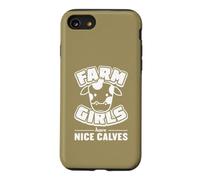 Les Filles de la Ferme Ont de Beaux Mollets, Motif de Jeu de Mots Amusant en Forme de Vache Coque pour iPhone SE (2020) / 7/8