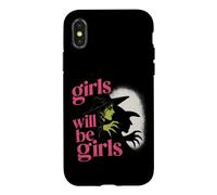 Les Filles d'halloween seront des Filles, Une sorcière drôle Coque pour iPhone X/XS
