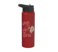 Les filles d'Halloween seront des filles, une sorcière drôle Stainless Steel Insulated Water Bottle