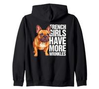 Les Filles françaises Ont Plus de Rides Bouledogue français Frenchie Sweat à Capuche