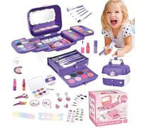 Les filles jouent au maquillage,jouent au maquillage | Jouets cosmétiques lavables pour filles - Kit de pour tout-petits, princesse petites, kit de d'anniversaire avec mir
