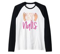 Les Filles Les Plus heureuses Ont Les Plus Jolies techniciens des Ongles Manche Raglan