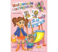 Les filles. Malowanie naklejanie - Wł. Kruszewski (Bücher mit Aufklebern auf Polnisch)