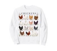 Les Filles Qui Aiment Les Poulets Vont Adorer ce Design de Race de Poulet Sweatshirt