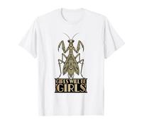 Les Filles seront des Filles en Train de Prier avec Une mante Art déco T-Shirt