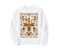Les Filles seront des Filles en Train de Prier, mante, Art Populaire Sweatshirt