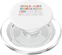 Les Filles veulent Juste Avoir des Droits Humains fondamentaux féministes PopSockets PopGrip pour MagSafe