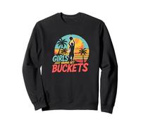 Les Filles veulent Juste Avoir des seaux - Love for Girls Basketball Sweatshirt