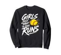 Les Filles veulent Juste Avoir Un Esprit d'équipe de Softball Sweatshirt