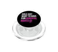 Les Filles veulent Juste des Droits fondamentaux Déclaration féministe audacieuse PopSockets PopGrip pour MagSafe