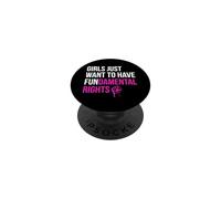 Les Filles veulent Juste des Droits fondamentaux Déclaration féministe audacieuse PopSockets PopGrip Adhésif