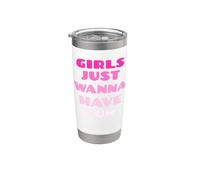 Les filles veulent juste s'amuser Gobelet isotherme en acier inoxydable double paroi