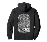 Les Fils du Destin des Norns tissés Depuis l'aube Sweat à Capuche