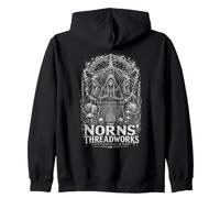Les Fils du Destin des Norns tissés Depuis l'aube Sweat à Capuche