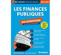 Les finances publiques - 200 questions (Catégories A et B - Édition 2025-2026) Déficits, dette publique et loi spéciale - Jean-Marc Pasquet - Studyrama Eds - broché - Scolaire / Universitaire