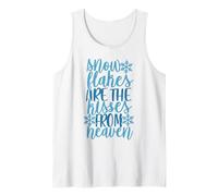 Les Flocons de Neige sont Les Baisers du Ciel pour Les Amateurs de la Saison des neiges Débardeur