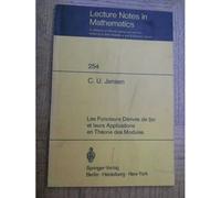 Les Foncteurs Derives De Lim Et Leurs Applications En Theorie Des Modules