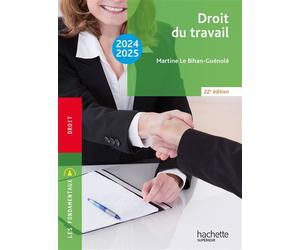 Les Fondamentaux - Droit du travail 2024-2025 Edition 2012 - 2013 - Martine Le Bihan-Guénolé - Hachette Superieur - broché - Etude