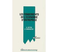 Gérard Duthil – Les fondements de l'économie d'entreprise – L'Harmattan – Broché
