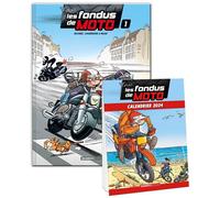 Les Fondus de moto - tome 01 + calendrier 2024 offert - Hervé Richez - Bamboo Eds - cartonné - Calendrier