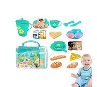 Les Font Semblant de Cuisiner Le Jeu de Jeu, Les Jouent des Accessoires de Cuisine, Faire Semblant de Jouer de la Nourriture pour Kids Kitchen, Food Playset Portable with Storage pour