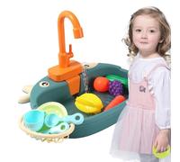 Les Font Semblant De Jouer À L'évier - Toddler Sink Toy | Toys De Robinet De Cuisine pour avec Eau Courante | Système Automatique du Cycle De l'eau | Jeu De Rôle Cadeaux pour Lave-Vais