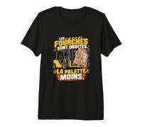 Les Fourches sont Droites La Palette Moins Cariste T-Shirt Haut de Gamme