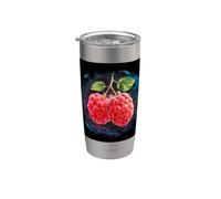 Les framboises dans les couleurs de l'eau fortes ont l'air Gobelet isotherme en acier inoxydable double paroi