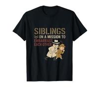 Les frères et sœurs espions drôles s'embarrassent les uns les autres T-Shirt