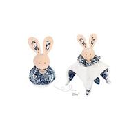 DOUDOU ET COMPAGNIE - Doudou Boule Lapin Blanc - Doudou 3 en 1 Transformable en Balle et Cocon - Pour Bébé Dès la Naissance - Doudou Peluche pour Enfants - Garantie Doudou Perdu - DC3935