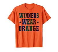 Les gagnants Vintage Portent Une Tenue Orange dans Les Camps d'été et Le War Game Day T-Shirt