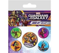 Les Gardiens De La Galaxie - Personnages - Pack 5 Badges