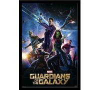 Les Gardiens de la Galaxie - Poster - 2 - One Sheet + cadre amovible, Shinsuke® Maxi MDF noir, vitre acrylique