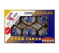 Les Gâteaux De Thé Tunnock De Chocolat Noir 6 X 24G - Paquet de 2