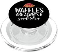 Les gaufres sont Toujours Une Bonne idée PopSockets PopGrip pour MagSafe