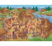 Les gaulois - Puzzle - puzzle 48 pieces - Erika De Giglio - Piccolia - Jeux livres objets
