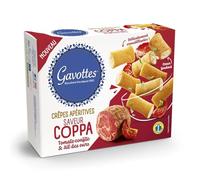 LES GAVOTTES - Crêpes apéritives saveur coppa, tomate confite et ail des ours - Cœur Fondant · Délicatement Croustillantes · Produit en Bretagne - le paquet de 80g - Le Lot De 4
