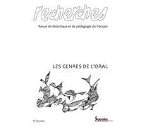 Les genres de l'oral - N° 73-2020 - Collectif - Presses Universitaires Du Septen-Trion - broché - Revue