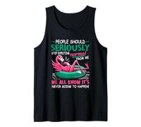 Les Gens devraient arrêter de s'attendre à de la normalité de ma Part Funny Flamingo Débardeur