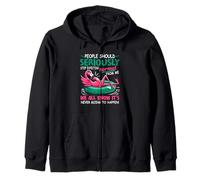 Les Gens devraient arrêter de s'attendre à de la normalité de ma Part Funny Flamingo Sweat à Capuche