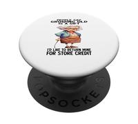 Les Gens Disent Que Vieillir est Un Cadeau Que j'aimerais Retourner Le Mien PopSockets PopGrip Adhésif