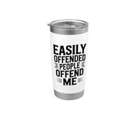 Les gens facilement offensés m'offensent Gobelet isotherme en acier inoxydable double paroi