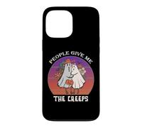 Les Gens me donnent Le Couple de fantômes effrayants rétro Coque pour iPhone 13 Pro Max