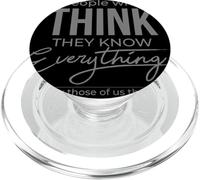 Les Gens Qui pensent, Ils savent Tout, agacent Ceux PopSockets PopGrip pour MagSafe