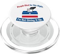 Les Gens sont Morts pour ce Droit Droit de Vote PopSockets PopGrip pour MagSafe